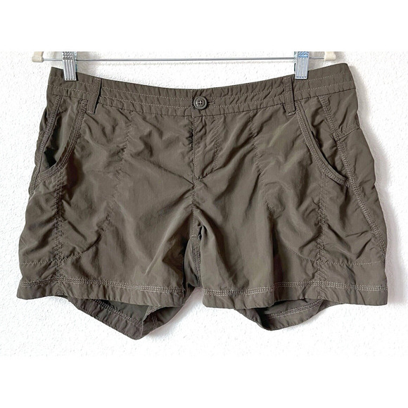 Eddie Bauer Pants - Eddie Bauer First Ascent Womens Size 8 Petite 8P Nylon Olive Green 4" Inseam